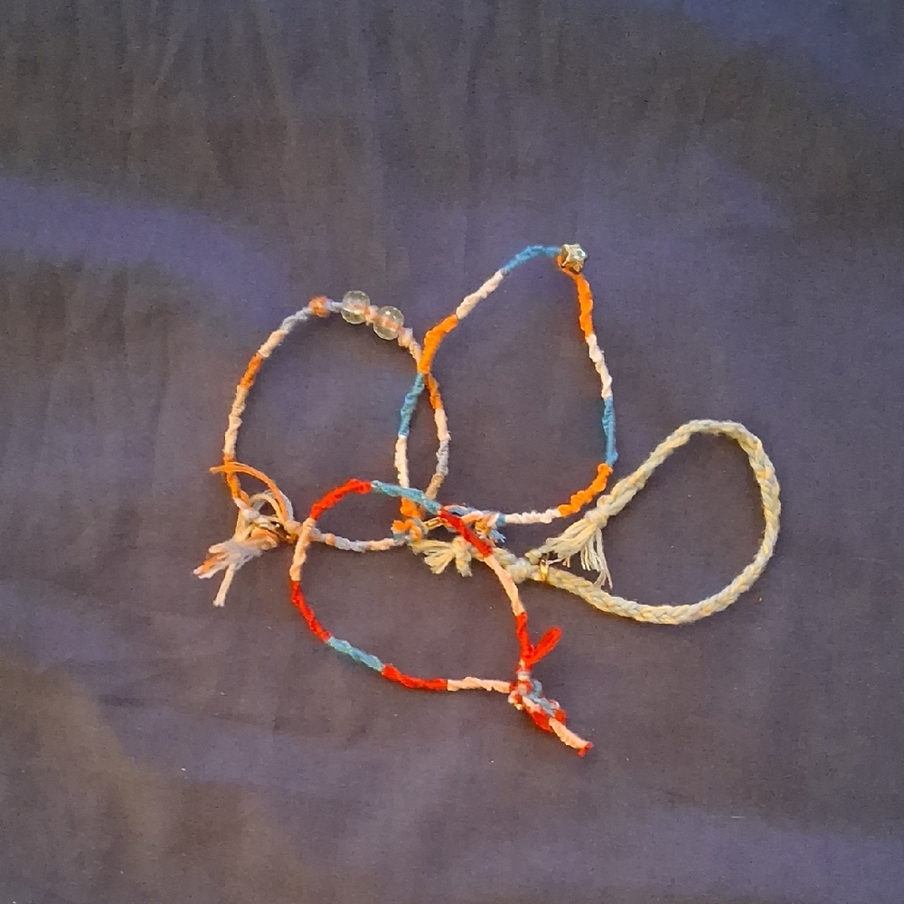 Colorful Braided Friendship Bracelets
